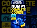 NumPy Complete Tutorial Python for Data Analysis 2026 Edition