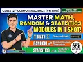 Modules in Python math random statistics class 12 CS CBSE 2027 Quick Revision series