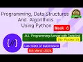 NPTEL Programming Data Structures and Algorithm Using Python week 8 programming Ans with code link