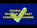 Disable DNS proxy in Internet Connection Sharing
