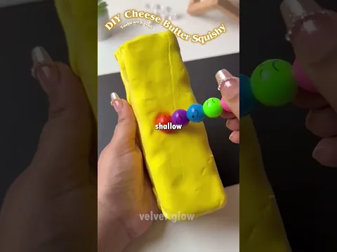 DIY Slow Rising Cheese Squishy In 5 Minutes! π§β¨π§Ό #DIYCrafts #Shorts