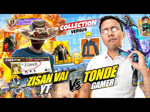 Video Thumbnail: 2 Crore ID 😱  Zisan Vai Yt Vs Tonde Gamer Ultimate Collection Battle - Free Fire Max