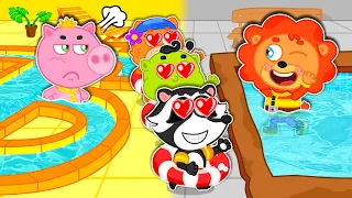 Маша и Леопольд. Мой бассейн лучше - Мультик для детей - Lion Family на русском