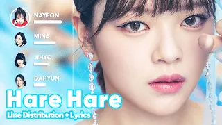 Download TWICE - Hare Hare (Line Distribution + Lyrics Karaoke) PATREON REQUESTED MP3