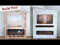 DIY Wall Framing Full Instructional - Fireplace Wall Part 1 Builds by Maz