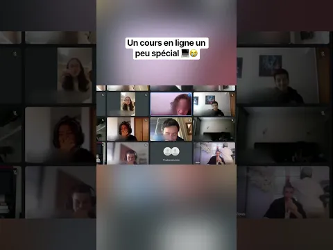 Un cours en ligne un peu spécial..💻😭