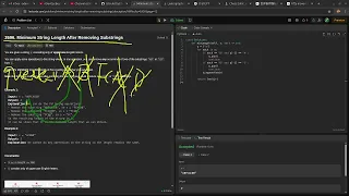 Leetcode easy problem 2696 Minimum String Length After Removing Substrings devops python practice