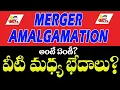 Difference between Merger and Amalgamation in Telugu Vijay Azmeera
