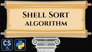 Shell Sort Algorithm Visualization Step by Step Python Code Animation
