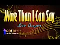 Download Lagu More Than I Can Say - Leo Sayer ( KARAOKE VERSION )