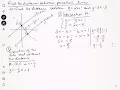 Finding the Distance between parallel lines