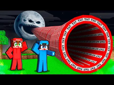 Video Thumbnail: Encontré un TÚNEL DE TNT Hacia la LUNA en Minecraft!