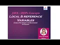 - Local Reference Variables JAVA OOPs Concepts Core JAVA for Beginners English