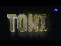particular Logo Text Animation In after Effects Trapcode Particular