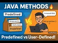 Methods in Java Explained Predefined vs User-Defined with Real Examples