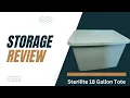 Great For Storage And Protecting Belongings - Sterilite 18 Gallon Tote Review