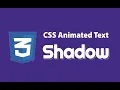 Animated Text Shadow using CSS - Pure HTML CSS
