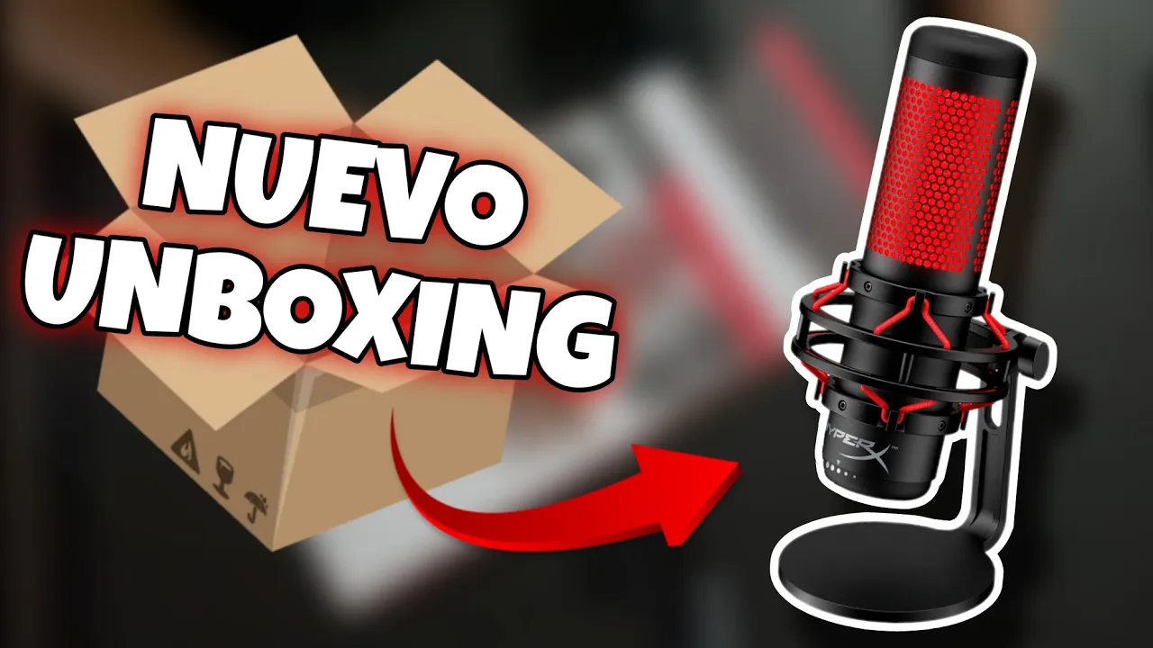 Unboxing - HyperX Quadcast Micrófono | MI PRIMER MICRÓFONO PROFESIONAL 🐼🤙🏻