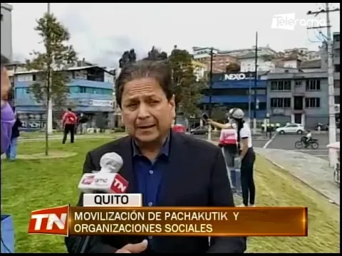 Movilización de Pachakutik y organizaciones sociales