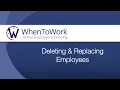 Deleting Replacing Employees