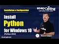 How to install Python on Windows 10 Python IDLE Code Editor for Python Run Python Code