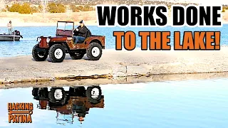 From Garage to Lake 1958 DJ-3A 1948 CJ-2A