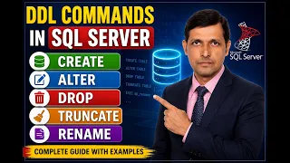 DDL Commands in SQL Server Explained CREATE ALTER DROP TRUNCATE RENAME with Examples-Part-6
