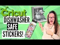 Create Dishwasher Safe Stickers With The Cricut - Easily Peel For Free