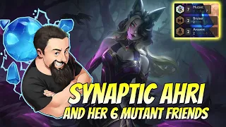 Synaptic Ahri - and her 6 Mutant friends | TFT Neon Nights | Teamfight Tactics