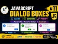 JavaScript Dialog Boxes in Hindi Tutorial 11 Alert Confirm Prompt Box