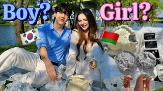 FINDING OUT THE GENDER OF OUR BABY!! *GENDER REVEAL* BOY OR GIRL ? 🩷💙 🇰🇷🇧🇾