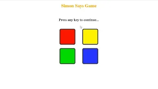 Simon-Says-Game online version built using html css and javascript