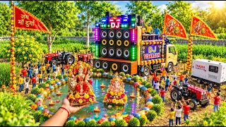 Mini DJ Truck Trolley | How to Make Mini DJ Setup with Cardboard Making DJ Box | Durga Puja visarjan
