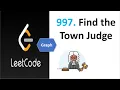 Leetcode 997 Find the Town Judge
