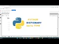 Python dictionary in Hindi