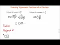 How to use calculator to find cosecant csc and cotangent cot