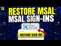 How to restore Microsoft Authentication Library MSAL sign-ins on Android - Step By Step