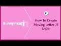 MOVING LETTER JQUERY TEXT ANIMATION 2020