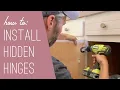 How To Install Hidden Hinges On Old Cabinets