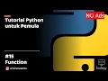 Tutorial Python untuk Pemula 15 - Membuat function di Python
