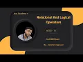 Java Tutorial 11 - Relational And Logical Operators