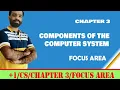 PLUS ONE COMPUTER SCIENCE FOCUS AREA CHAPTER 3 COMPONENTS OF THE COMPUTER SYSTEM