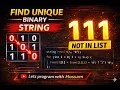 1980 Find Unique Binary String