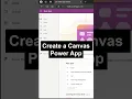 How to Start a Blank Canvas App in Power Apps in 40 Seconds