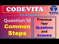 TCS Codevita Problem 10 Common Steps Codevita Previous Year Questions With Solutions