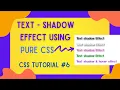 CSS text-shadow effect I created some amazing 3d effects CSS Tutorial 2021 For Beginners