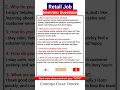 Retail Job Interview Questions and Answers Quick Guide