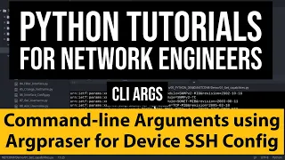 Python for Network Engineers Argparse Commandline arguments to configure Network Devices over SSH