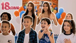 INVADIMOS UMA FESTA INFANTIL - 18 ANOS - PLANETA DAS GÊMEAS 