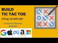 Frontend Interview question TIC TAC TOE HTML CSS JavaScript